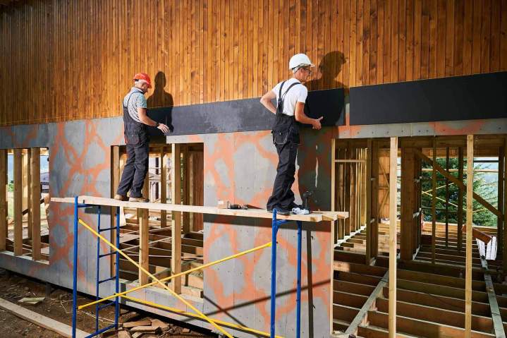 Extension ossature bois Morestel